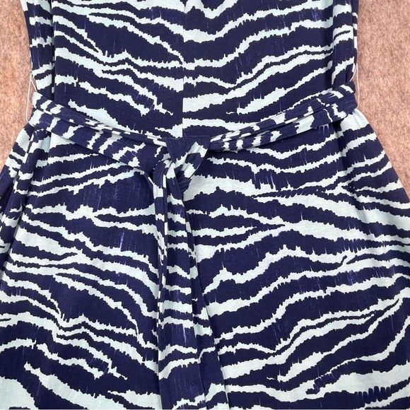 Lands End Tiger Print Resort Cruise Vacation Beach Casual Midi Sundress - Sz L - Picture 8 of 16